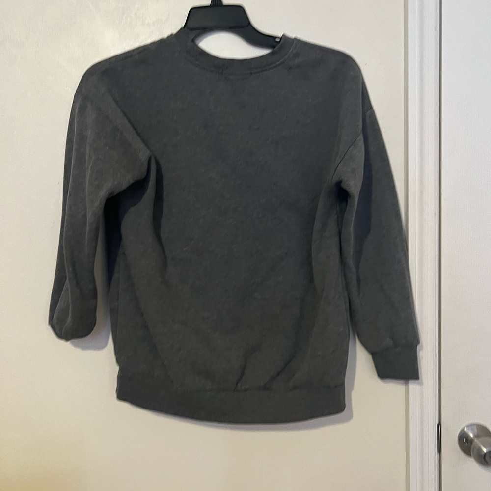 Just a gray long sleeve shirt